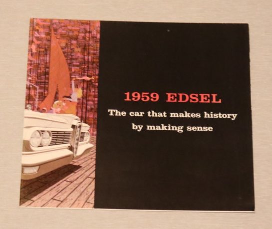 Försäljningsbroschyr Edsel 1959