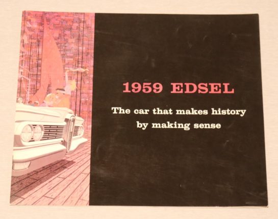 Försäljningsbroschyr Edsel 1959