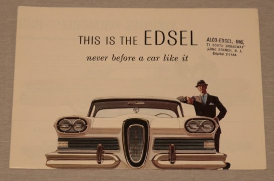 Försäljningsbroschyr Edsel 1958