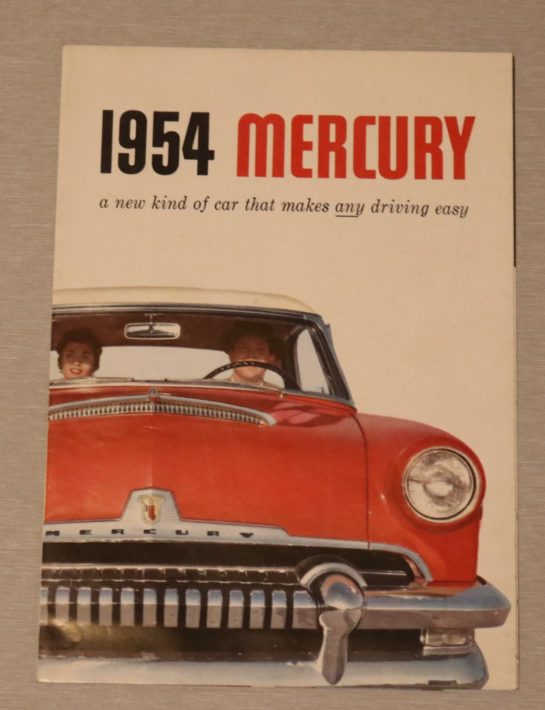 Försäljningsbroschyr 1954 Mercury