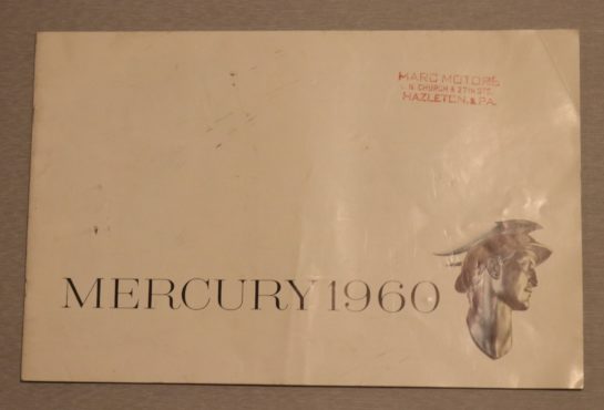Försäljningsbroschyr Mercury 1960