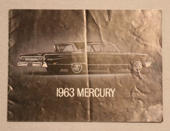 Försäljningsbroschyr Mercury 1963