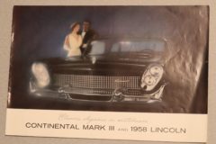 Försäljningsbroschyr 1958 Lincoln