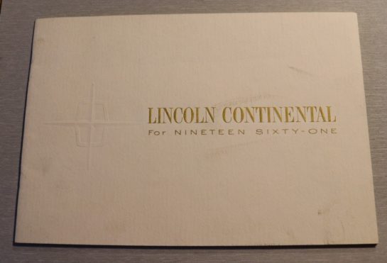 Försäljningsbroschyr Lincoln 1961