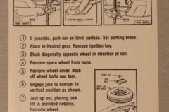 Jack Instruction Chrysler 1960
