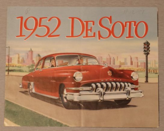 Försäljningsbroschyr DeSoto 1952