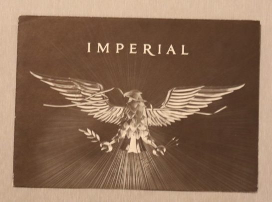 Försäljningsbroschyr Imperial 1959