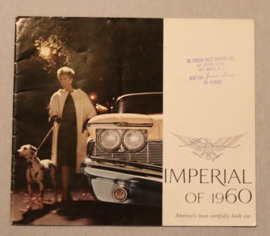 Försäljningsbroschyr Imperial 1960