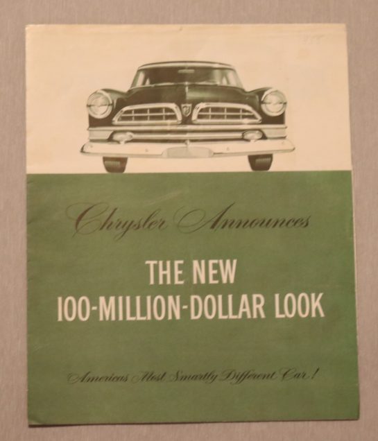 Försäljningsbroschyr 1955 Chrysler & Imperial