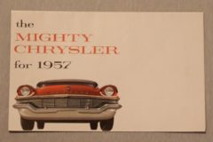 Försäljningsbroschyr Chrysler 1957
