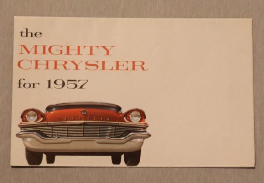 Försäljningsbroschyr Chrysler 1957