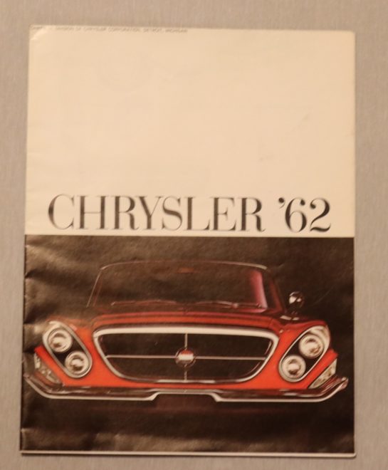 Försäljningsbroschyr Chrysler 1962