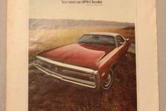 Försäljningsbroschyr Chrysler 1970