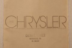 Försäljningsbroschyr Chrysler 1972