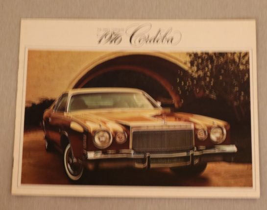 Försäljningsbroschyr Chrysler Cordoba 1976