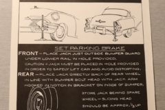 Jack Instruction Buick 1955