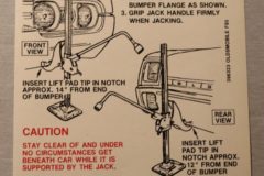 Jack Instruction Dekal Cutlass 1967