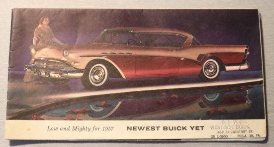Försäljningsbroschyr Buick 1957 Folder