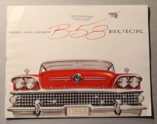 Försäljningsbroschyr Buick 1958