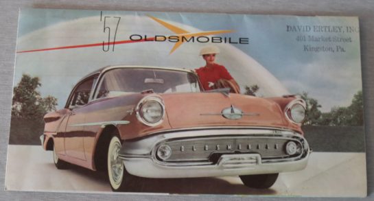 Försäljningsbroschyr Oldsmobile 1957 Folder
