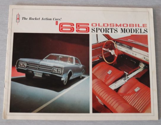 Försäljningsbroschyr Oldsmobile Sports Models 1965