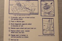 Jack Instruction Chrysler, Fury, Polara, Monaco 1969