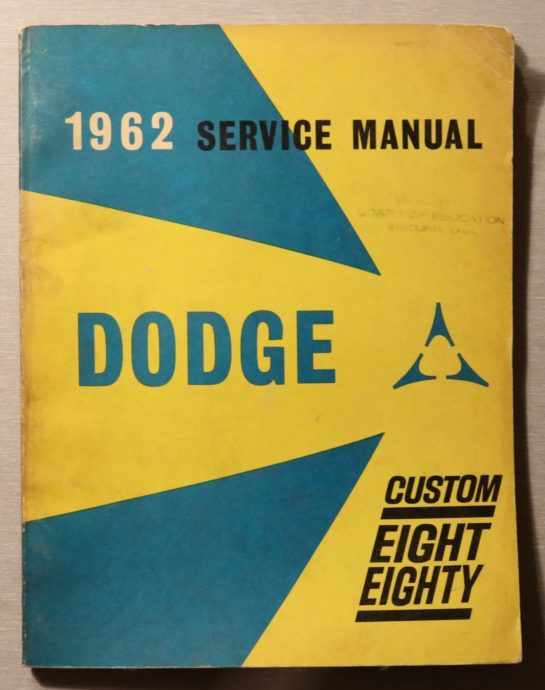Verkstadshandbok 1962 Dodge