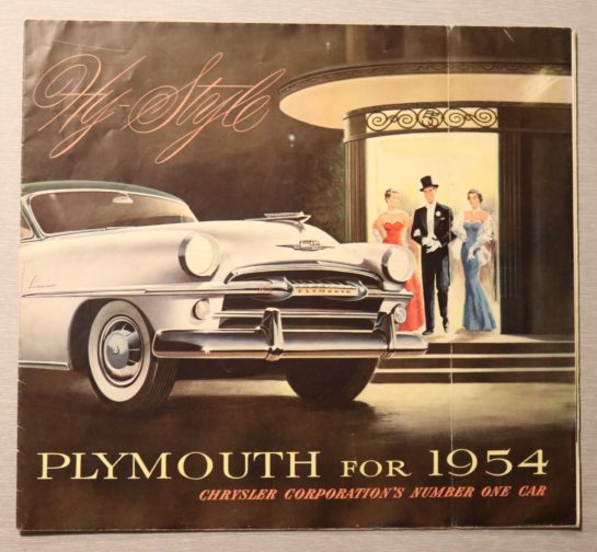 Försäljningsbroschyr Plymouth 1954