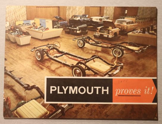 Försäljningsbroschyr Plymouth 1955