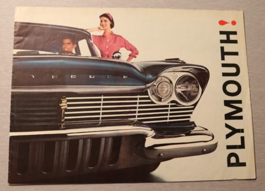 Försäljningsbroschyr Plymouth 1957