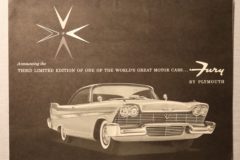 Försäljningsbroschyr Plymouth 1958