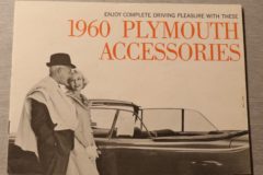 Försäljningsbroschyr Plymouth Accessories 1960