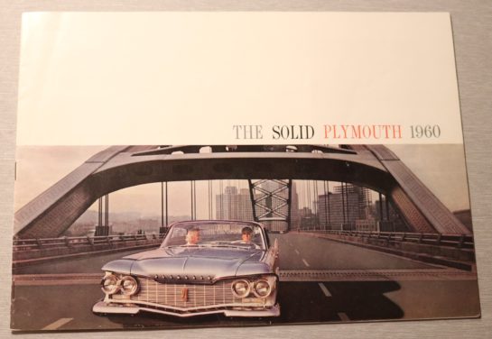 Försäljningsbroschyr Plymouth 1960