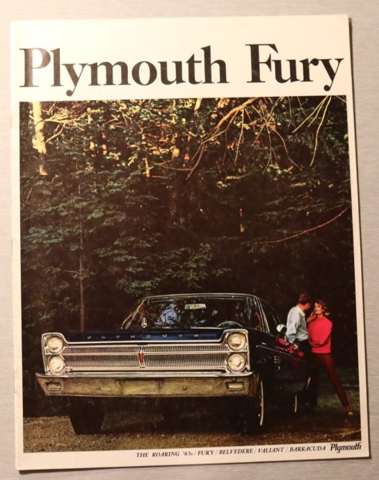Försäljningsbroschyr Plymouth Fury 1965