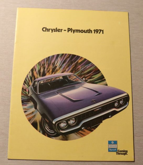 Försäljningsbroschyr Plymouth & Chrysler 1971