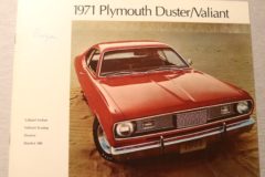Försäljningsbroschyr Plymouth Duster/Valiant 1971