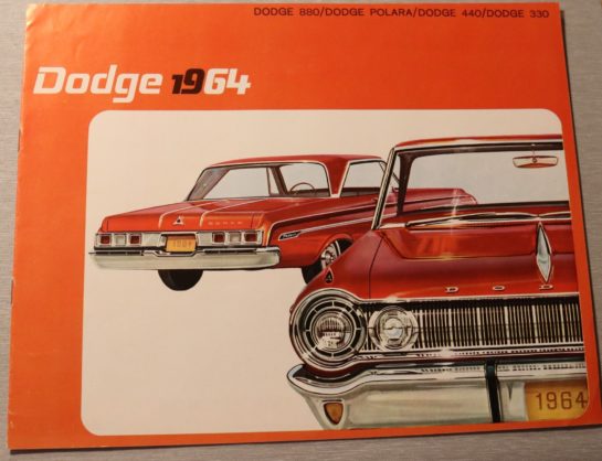 Försäljninsbroschyr Dodge 880, Polara, 440, 330 1964