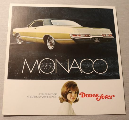 Försäljningsbroschyr Monaco 1969