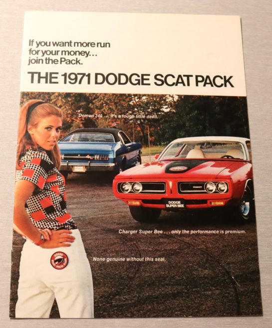 Försäljningsbroschyr Dodge Scat Pack 1971
