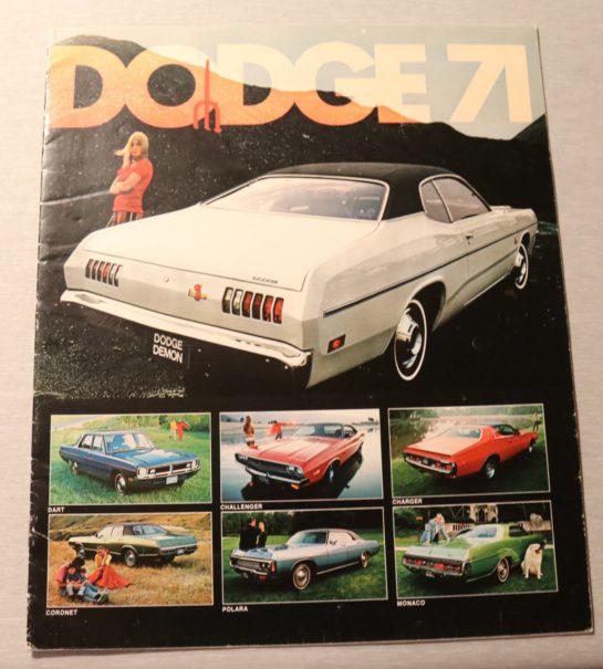 Försäljningsbroschyr Dodge 1971