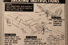 Jacking Instrucktion Impala Cab 1965