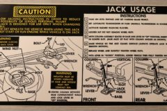 Jack Instruction Nova Hatchback 1970