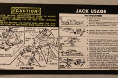 Jack Instruction Chevrolet 1977