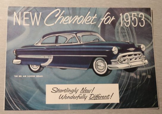 Försäljningsbroschyr Chevrolet 1953