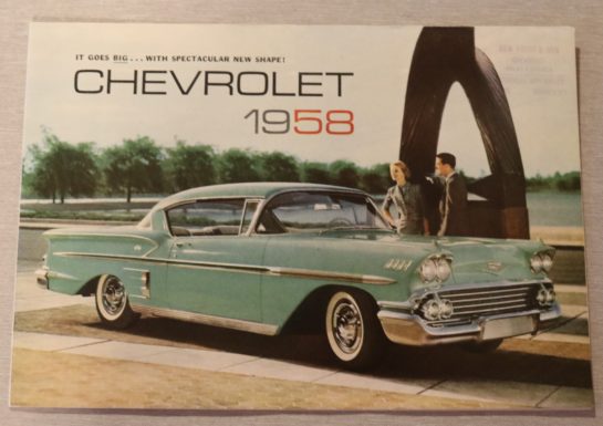 Försäljningsbroschyr Chevrolet 1958