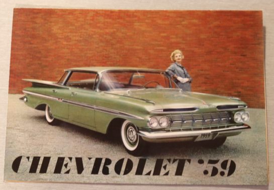 Försäljningsbroschyr Chevrolet 1959