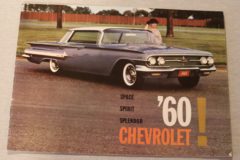 Försäljningsbroschyr Chevrolet 1960