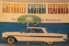 Försäljningsbroschyr Optionskatalog Chevrolet 1961