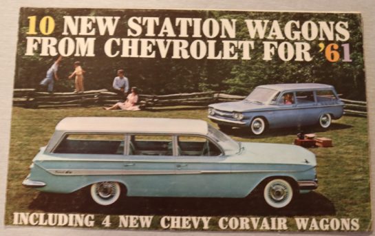 Försäljningsbroschyr Chevrolet & Corvair STW 1961