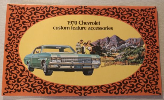 Optionsbroschyr Chevrolet 1970